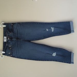 Levi's / Denizen Mid Rise Boyfriend Distressed Jeans 4/27 Blue
